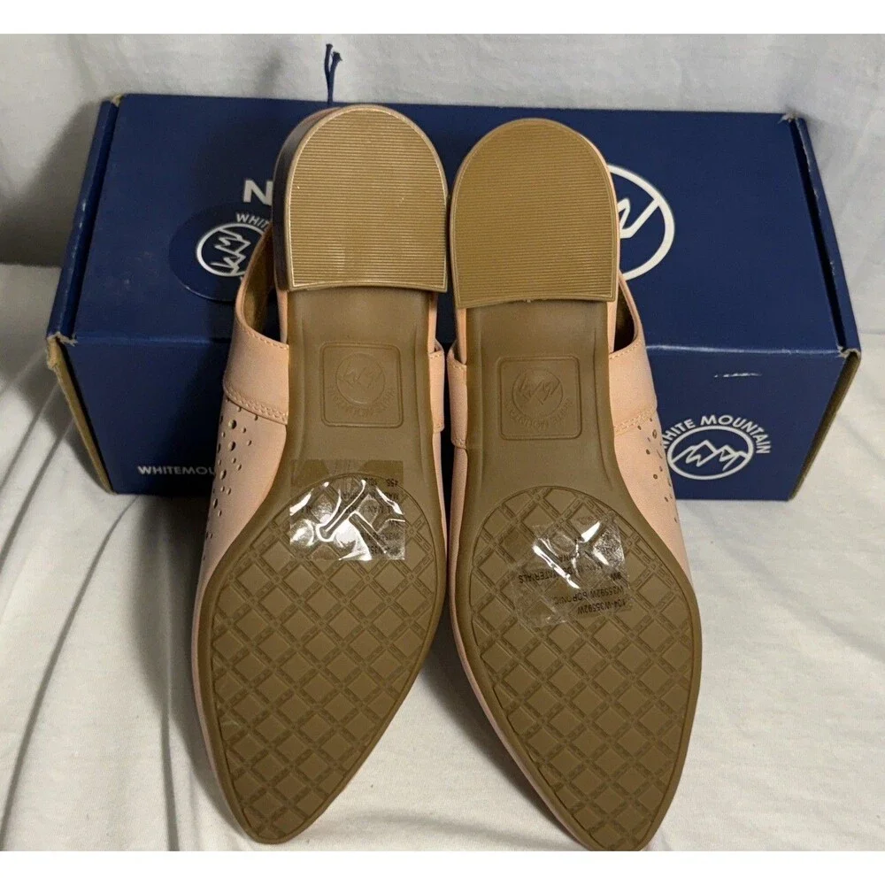 NEW NIB White Mountain Womens Boronic Slingback Size 9 WIDE shoes Heels